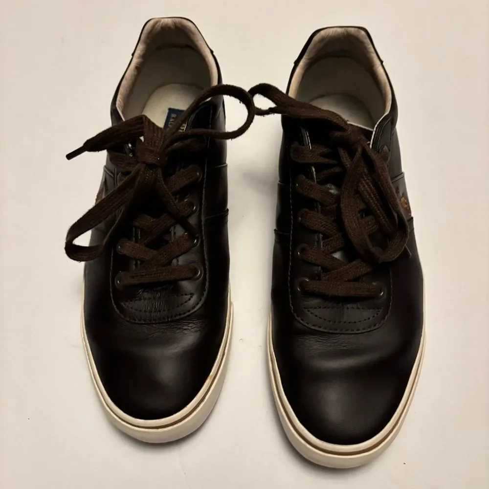 Ralph Lauren Men's Dark Brown Sneakers. Size 8.5D. Very Cool!!😎